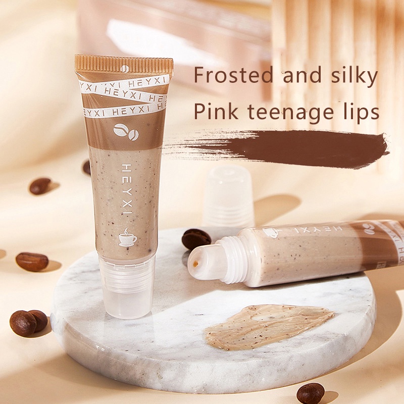 [Hàng mới về] Tẩy tế bào chết môi Heyxi 15g dưỡng ẩm làm mờ nếp nhăn môi