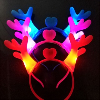 Cài tóc sừng hươu noel đèn led dành cho bé