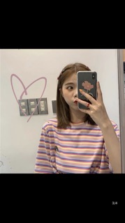 Áo thun kẻ cầu vồng 🌈