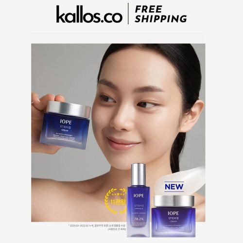 Bộ Dưỡng Da IOPE Stem 3 Softener, Emulsion, Ampoule, Cream, Signature Set - Kallos Vietnam