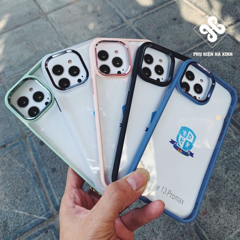 Ốp lưng FILADA trong kính viền dẻo màu cho iPhone 14 pro max,13, 13 Pro Max, 13 Pro ,12 pro max, 11 pro max ,Siêu đẹp