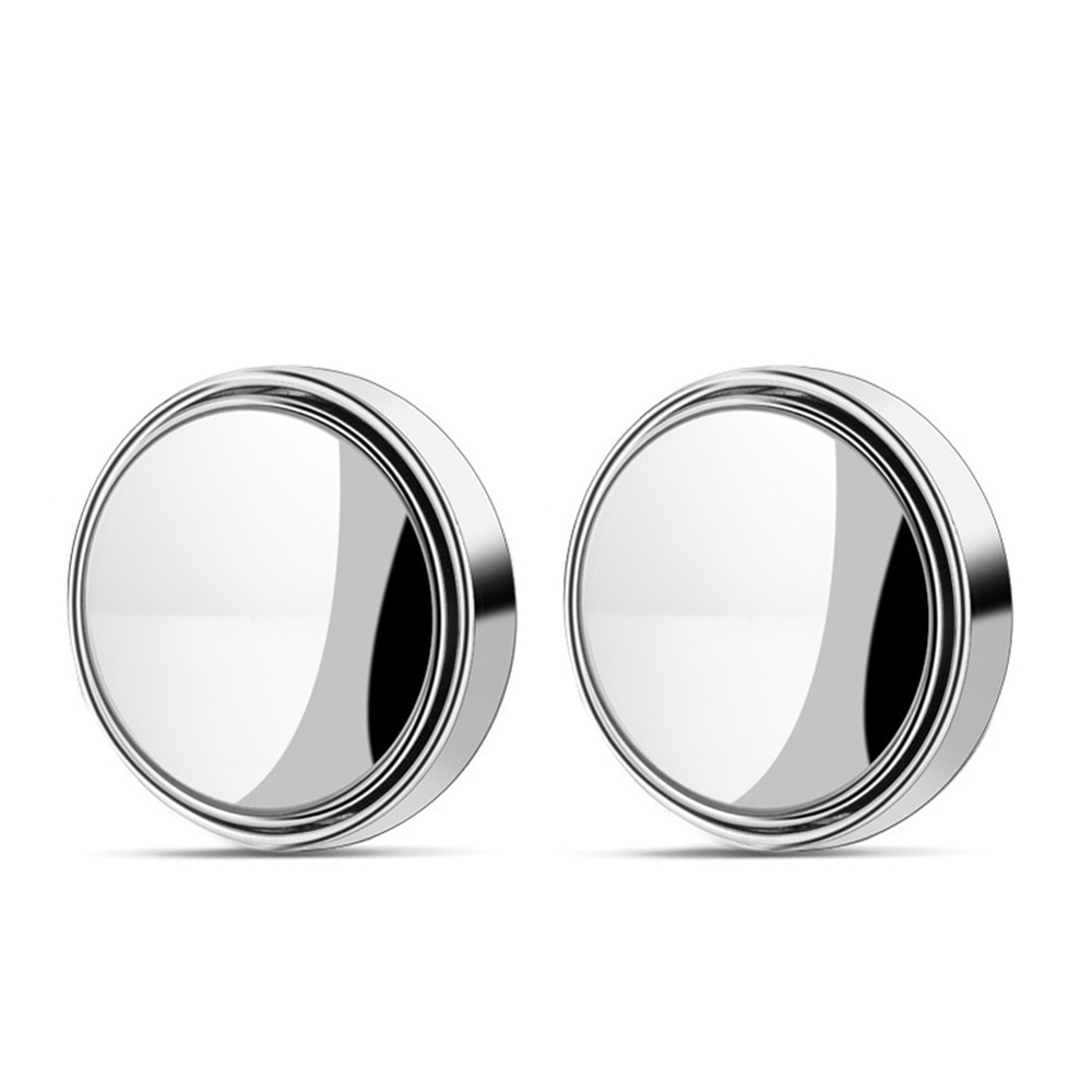 Bộ 2 Gương Chiếu Hậu Tròn Góc Rộng Nhìn Điểm Mù Xoay 360 Độ hd Có Thể Điều Chỉnh Cho Xe Hơi