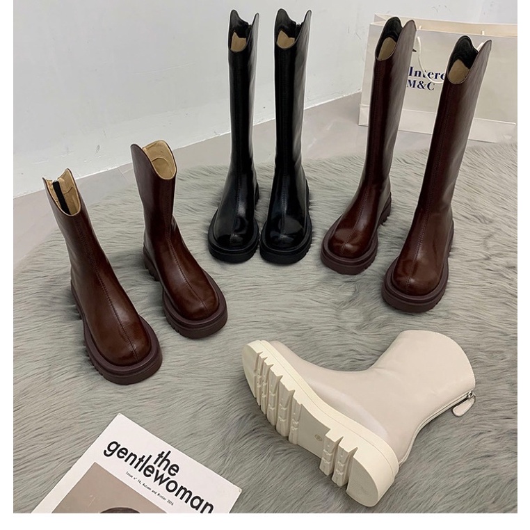  Giày Boot Đùi Bốt Nữ Cao Cổ Boots Ulzzang Đế 5CM - M266 | BigBuy360 - bigbuy360.vn