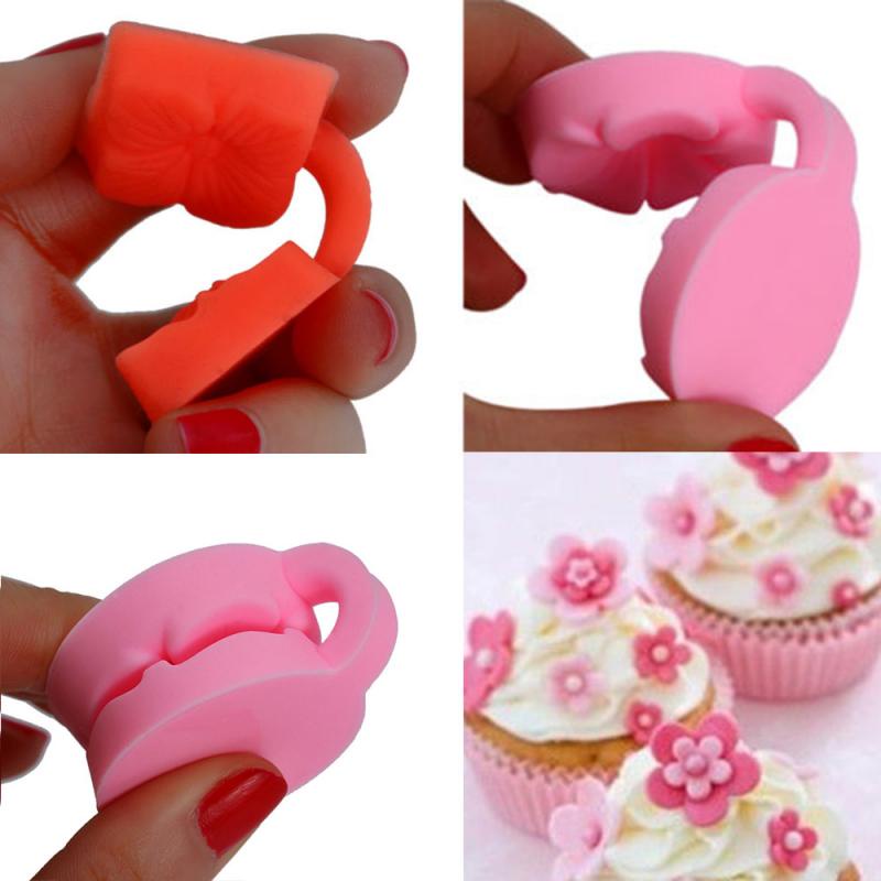 Khuôn Silicone Tạo Hình Làm Bánh Kẹo Hình Cánh Hoa 3D DIY