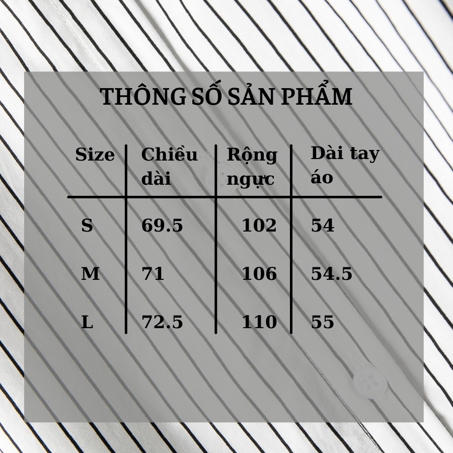 Áo sơ mi nữ kẻ sọc đen trắng Calin mẫu 2021