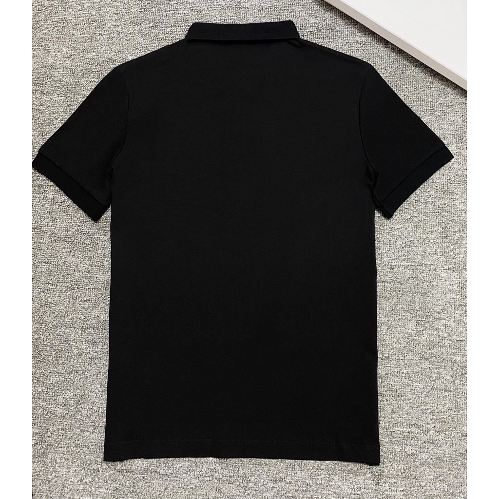 Áo thun polo tay ngắn chất liệu da thời trang mùa hè cho nam 2021