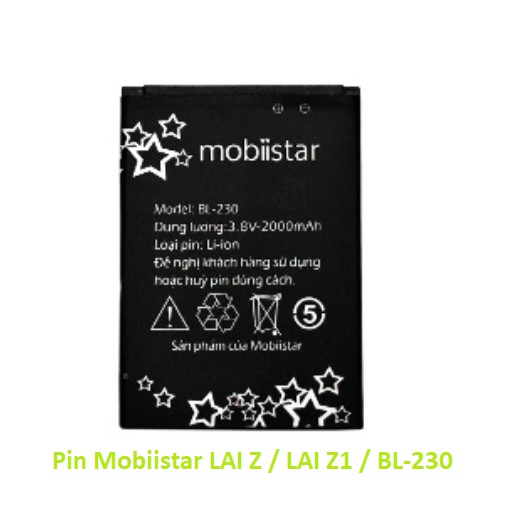 Pin Mobiistar LAI Z / LAI Z1 / BL-230