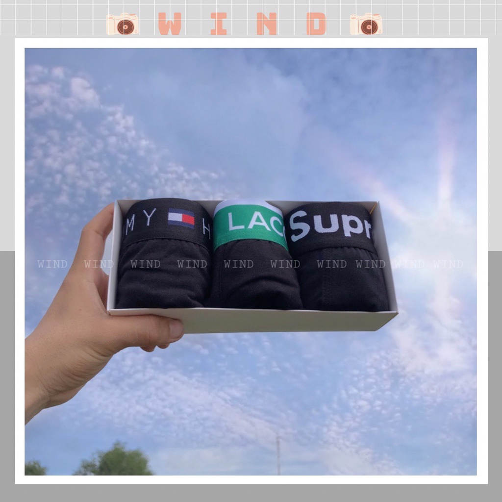 Combo 3 quần lót nam boxer đùi chất chất cotton siêu êm ái TIEM STL