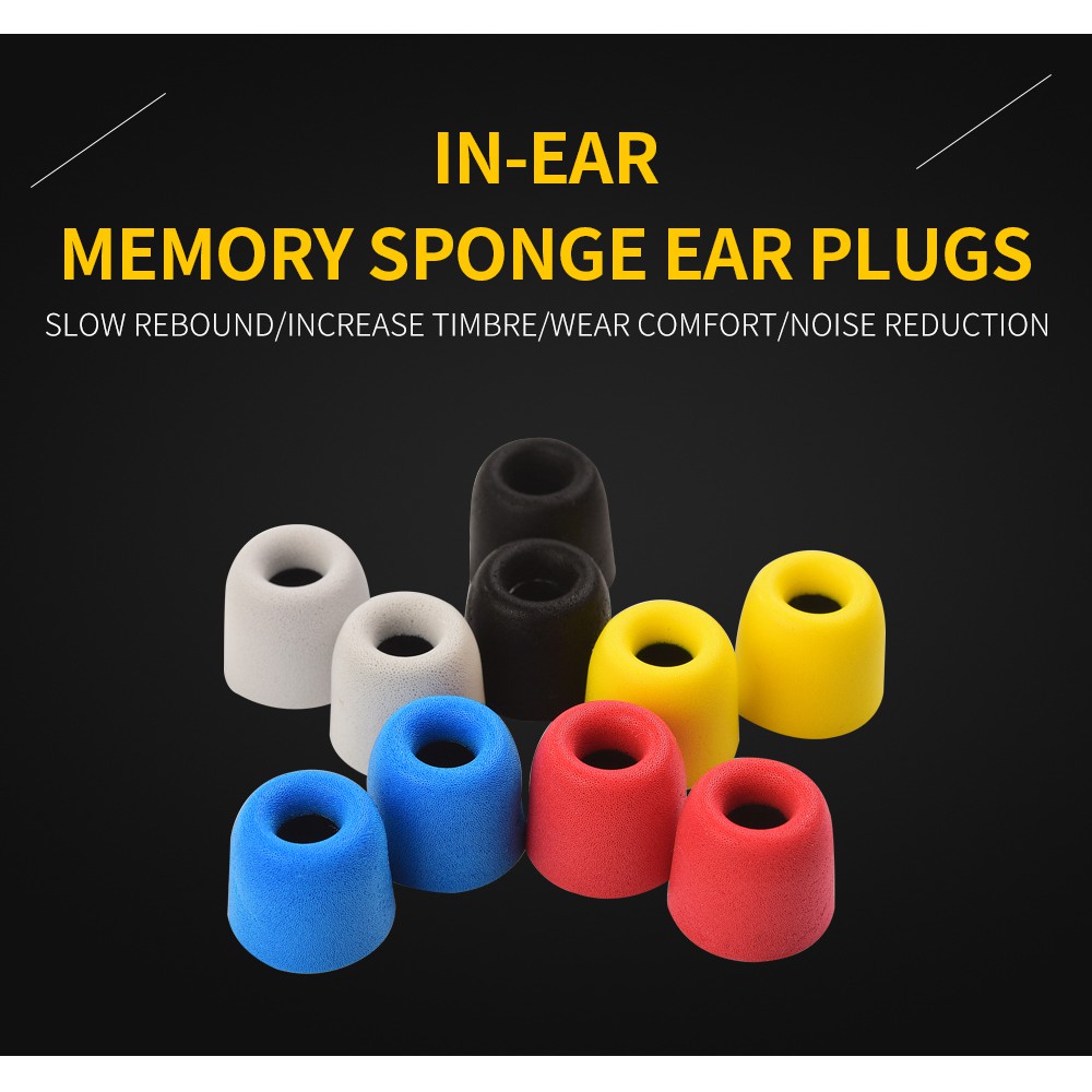 Set 10 Cặp Nút Bọc Đầu Tai Nghe Bằng Xốp 5 Màu T400 P7Fv | BigBuy360 - bigbuy360.vn