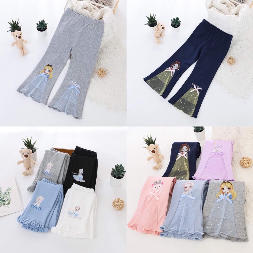 xả kho - COMBO 3 QUẦN  3mau ELSA LOE_ BÓ cho bé yêu cực xinh
