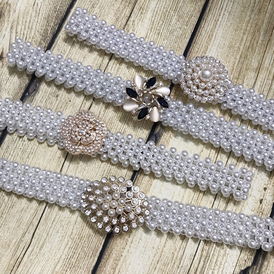 Đai váy đính ngọc to Bản to