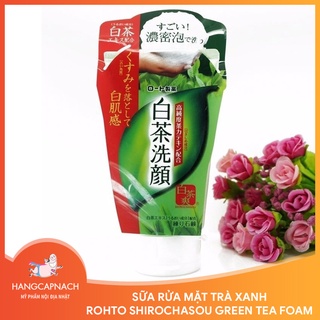 Sữa rửa mặt trà xanh Rohto Shirochasou Green Tea Foam 120g
