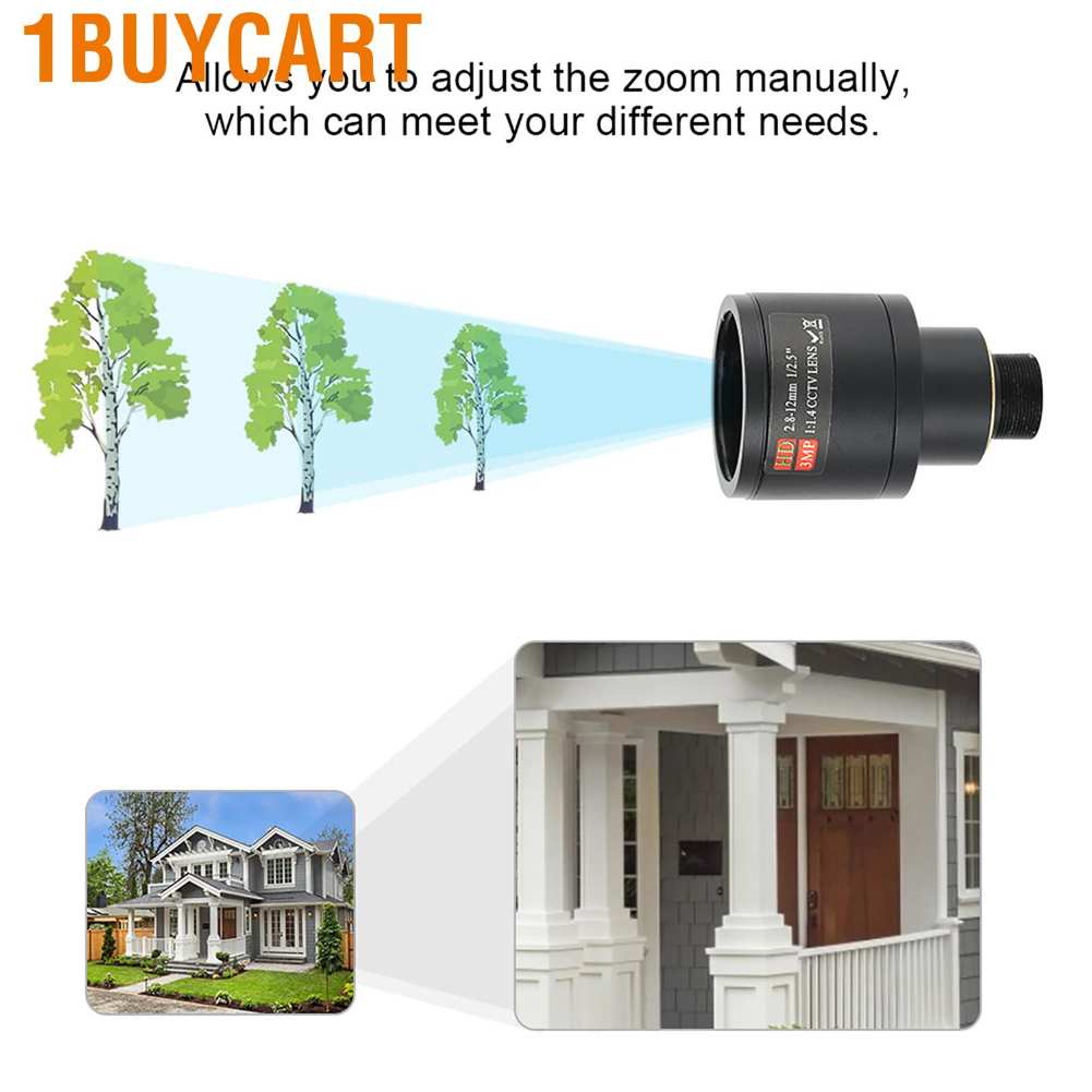 1buycart duoqiao [NEW] Professional Camera Board Lens 1080P Manual Zoom M12 Mount Security Surveillance