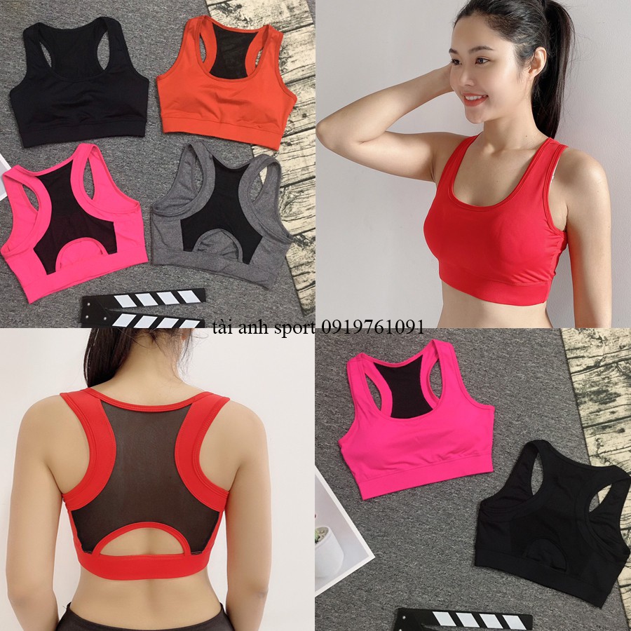 Áo Bra ❤️ FREESHIP ❤️ Áo Bra Phối Lưới Tập Gym Yoga