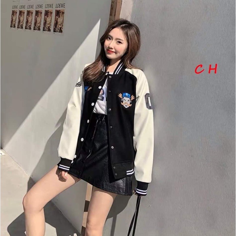Áo bomber phối tay zaplang Mario 03 COH877 | BigBuy360 - bigbuy360.vn