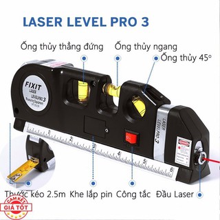 Thước đo Nivo Laser đa năng - Thước Thủy Đo Góc Đo Cân Bằng Nivo