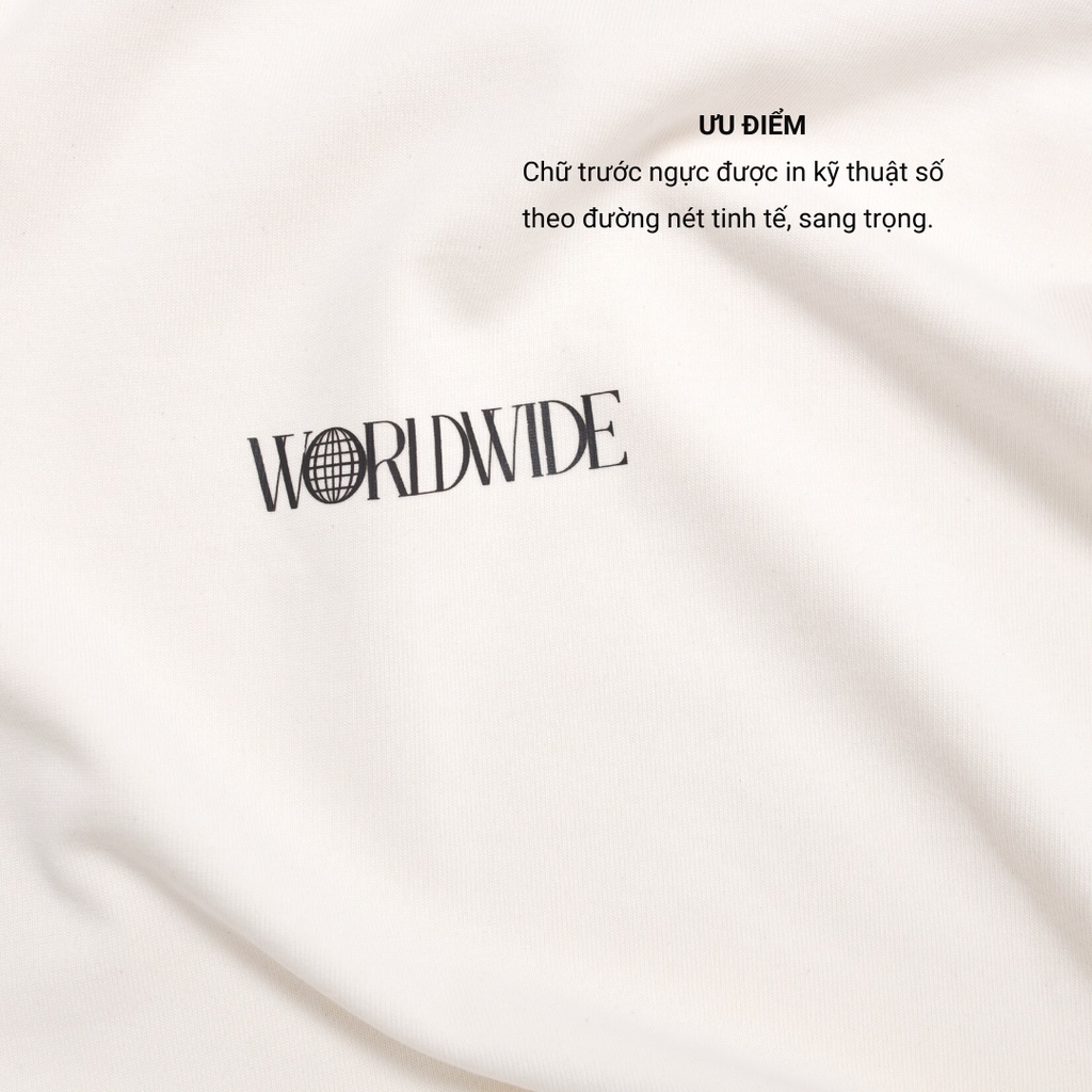 Áo thun DayM | Worldwide - Form Âu, oversize, 100% cotton