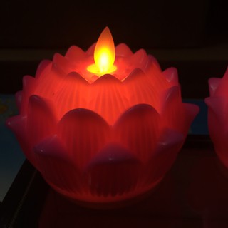 Đèn cầy hoa sen điện PIN SIÊU KHỦNG