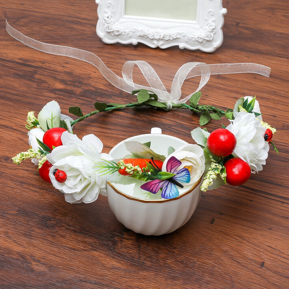 Băng đô Haimeikang kiểu Boho tùy chỉnh đính hoa dành cho nữ ngày cưới