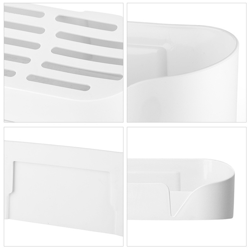 Giá đỡ đựng đồ dùng gắn tường không cần khoan tiện dụng cho nhà tắm / nhà bếp