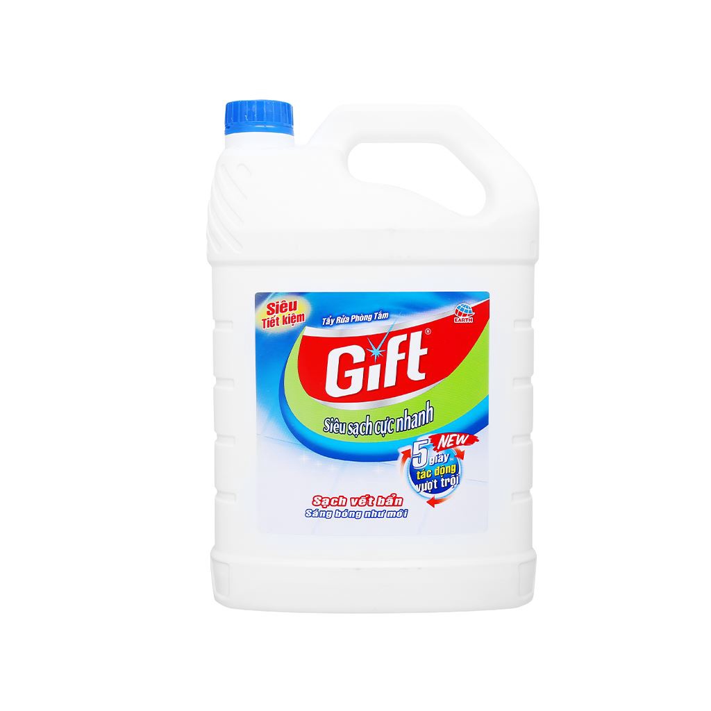 Nước tẩy nhà tắm Gift đậm đặc siêu sạch 3.8kg