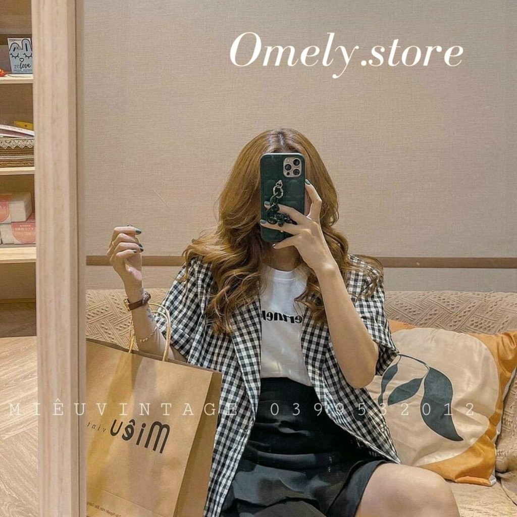 Set 3 Món Gồm Áo Khoác Kẻ và Áo Phồng Trắng Kèm Chân Váy Tầng Đen Siêu Xinh Tiết Kiệm Cho Nữ | BigBuy360 - bigbuy360.vn