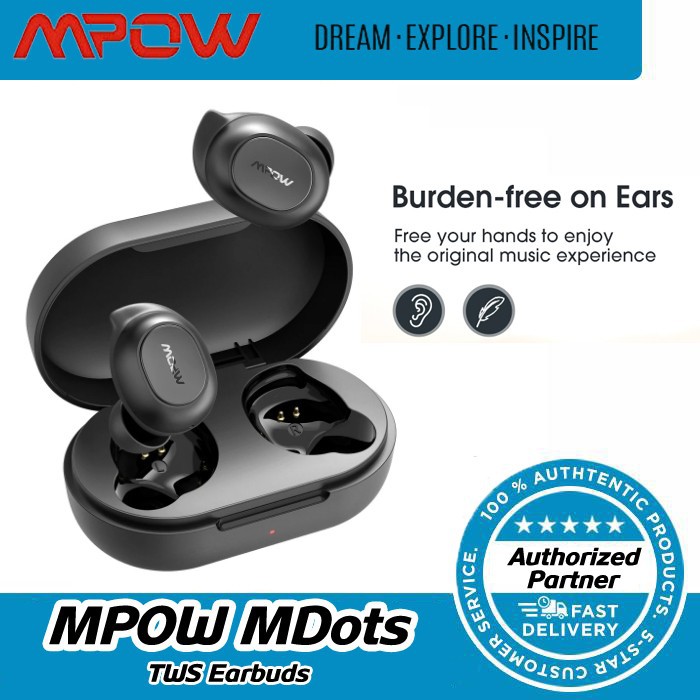 Mpow Tai Nghe Bluetooth Không Dây Tws Mdots Chống Thấm Nước Ipx6