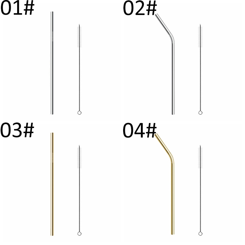 Ống hút bằng thép không gỉ &amp; cọ rửa