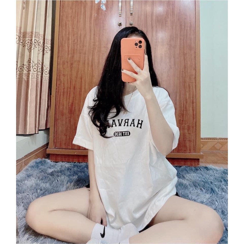 Áo thun unisex nam nữ tay lỡ form rộng in hình chữ CaMa Store M250