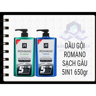 DẦU GỘI SẠCH GÀU ROMANO 5IN1 650gr