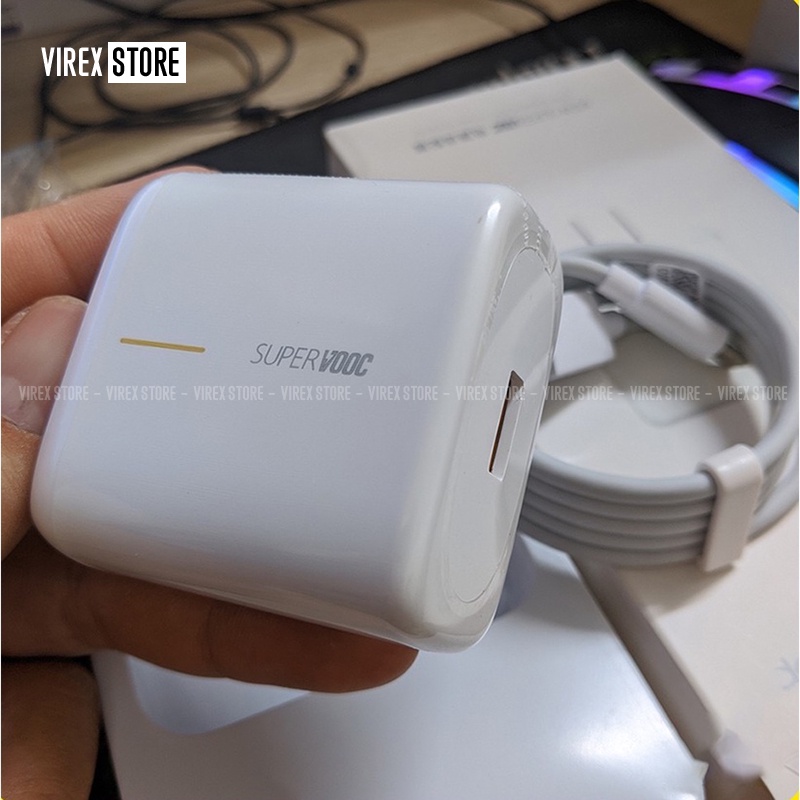 BỘ SẠC Android Op-po 65W Supper Vooc chân type c dùng Cho A93/ A53/ A92/ Reno 7/Reno 5