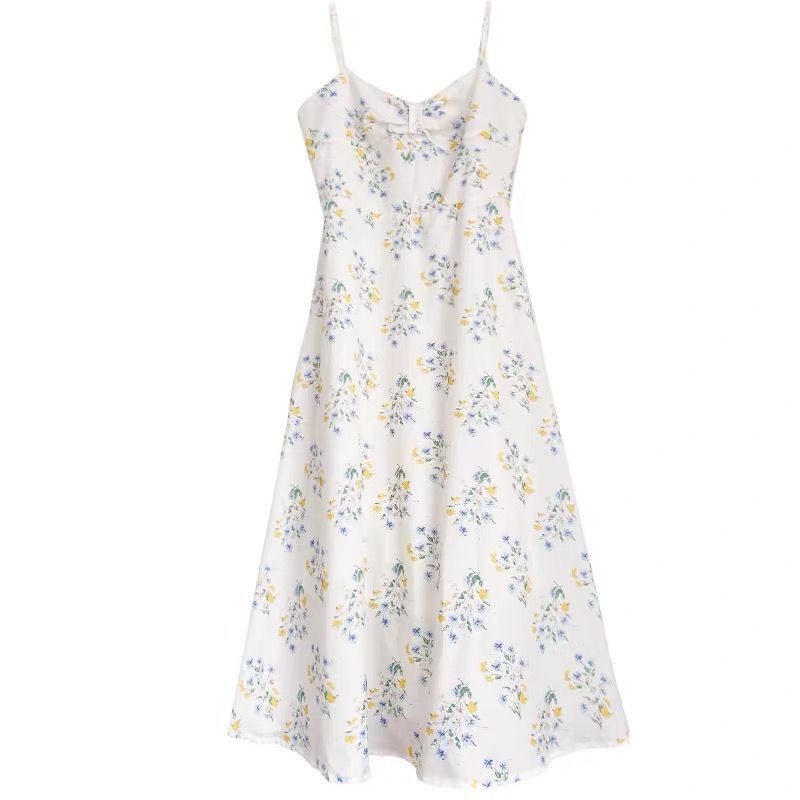 Đầm hoa không tay thời trang Hàn Quốc 2021 cho bạn nữ