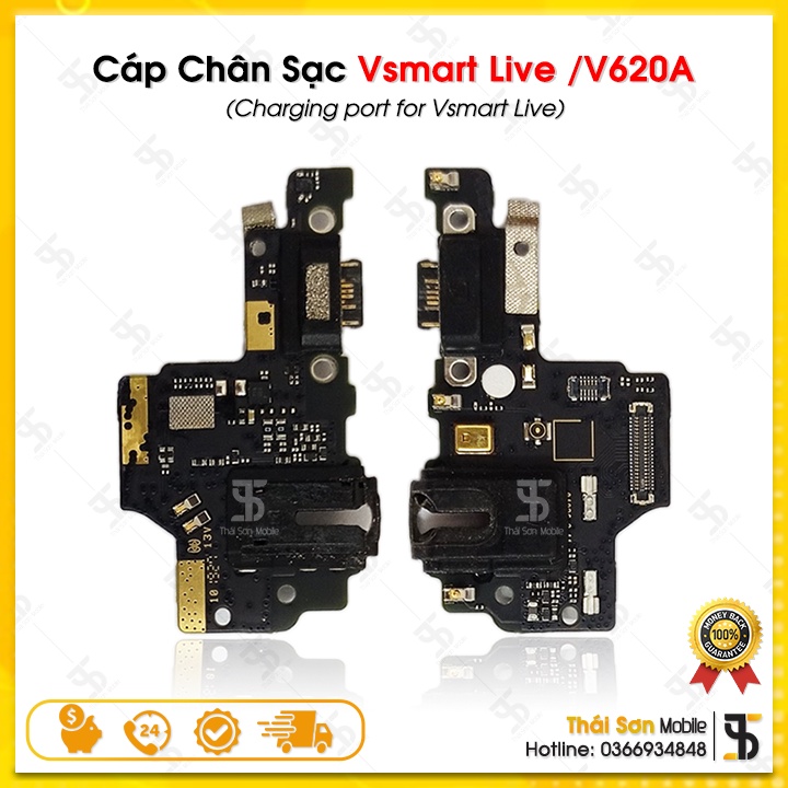 Cáp Chân Sạc Vsmart Live V620A - Cụm Bo Sạc / Đuôi Sạc Điện Thoại Vsmart Zin Bóc Máy