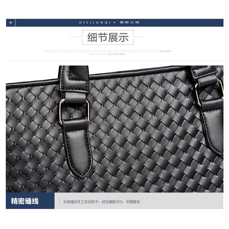 Túi xách dệt tay thời trang công sở thanh lịch cho nam | BigBuy360 - bigbuy360.vn