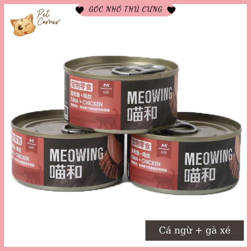 Pate (Súp) cá ngừ dinh dưỡng Meowing cho mèo 85gr