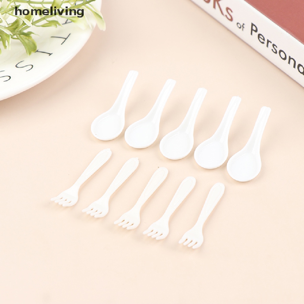 Set 10 Muỗng Nĩa Trang Trí Nhà Búp Bê Đáng Yêu