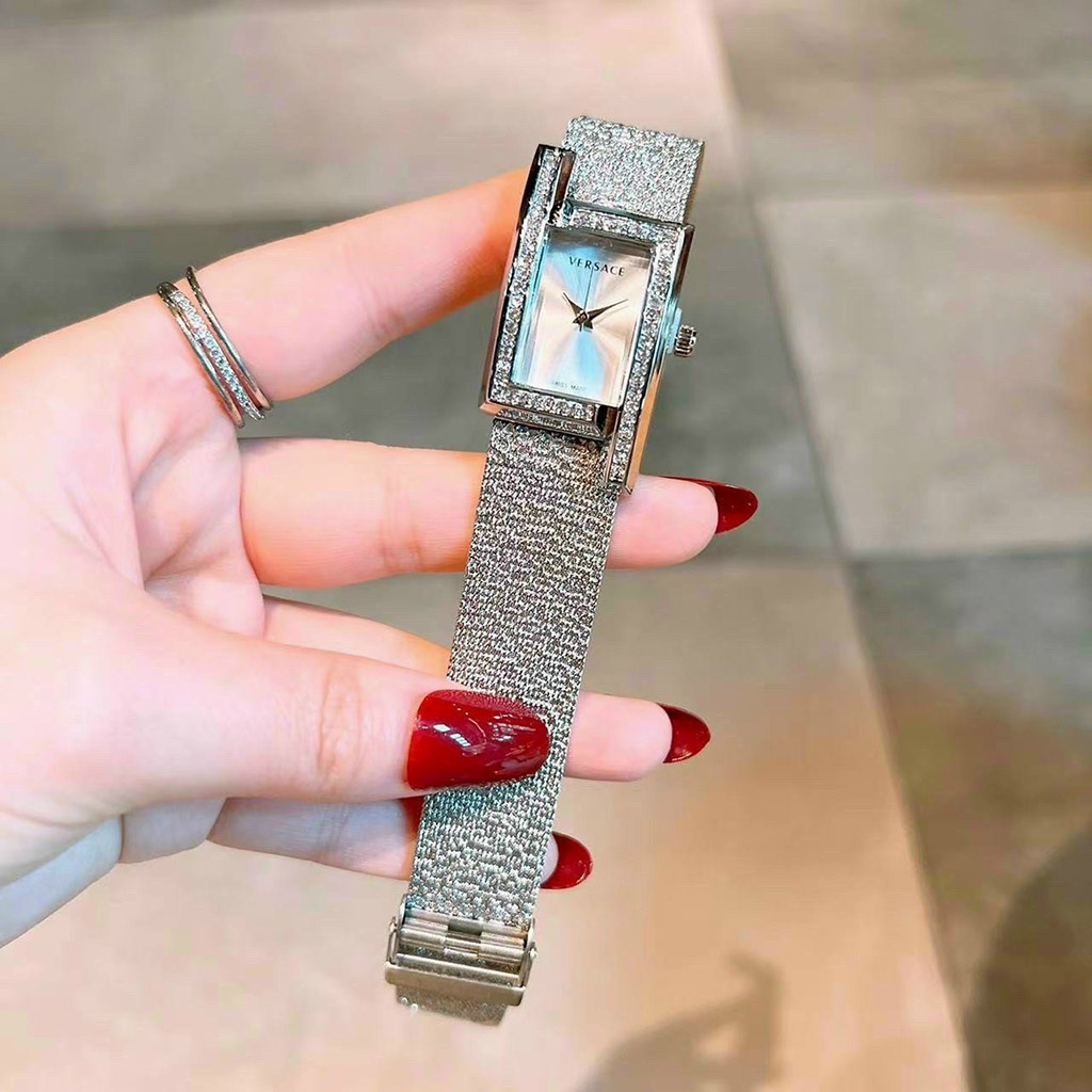 đồng hồ đeo tay nữ Versace dây thép không gỉ hàng đẹp thời trang cao cấp chống nước bảo hành 12 tháng