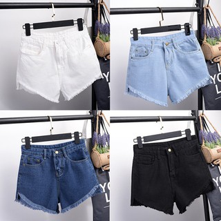 Quần short jean lưng cao nữ