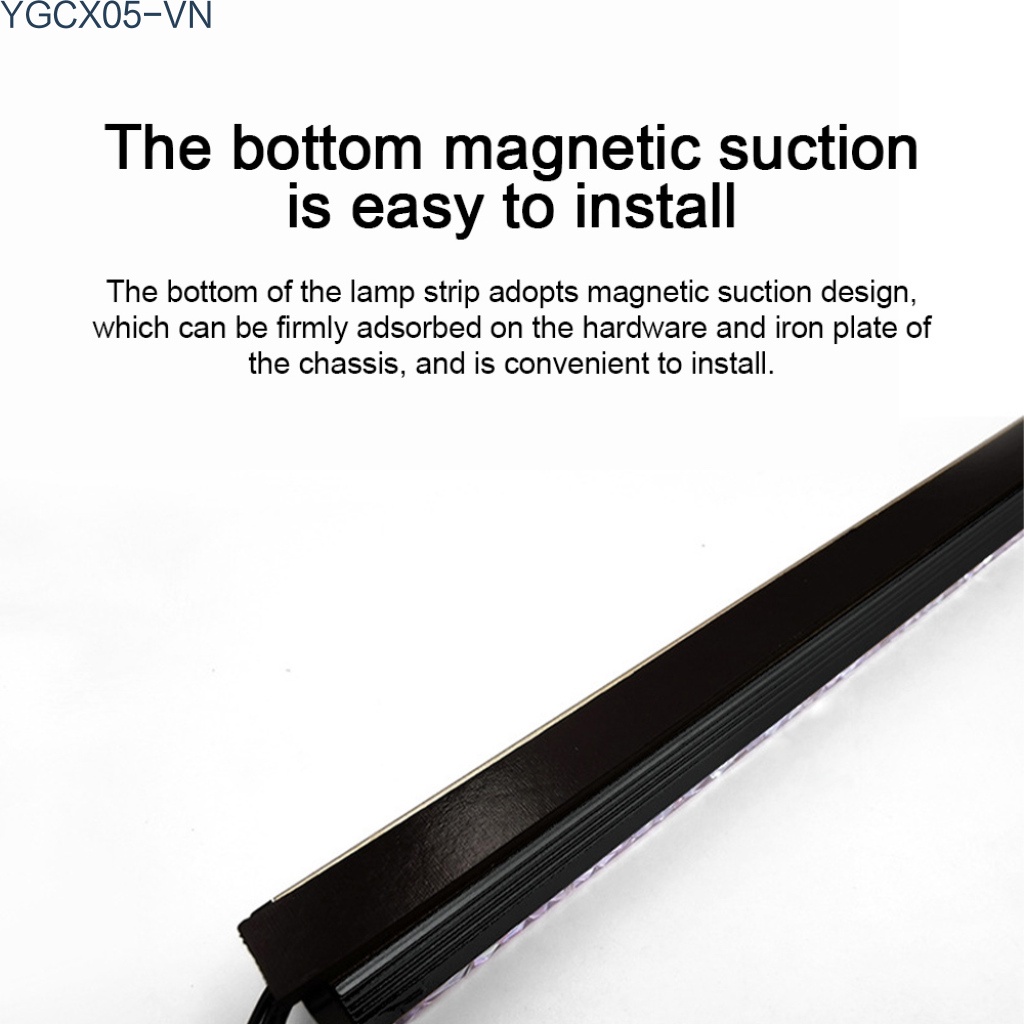 Thanh Đèn Led 4pin Rgb 5v / 3pin Cỡ Nhỏ Có Nam Châm Trang Trí Khung Gầm | BigBuy360 - bigbuy360.vn
