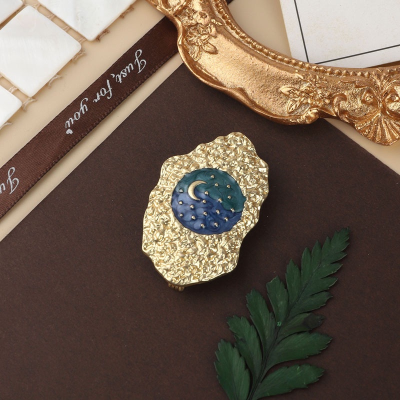 Ghim Cài Áo Hình Hoa Tráng Men Phong Cách Baroque Cổ Điển Tinh Tế Chất Lượng Cao Cho Nữ Bán Sỉ