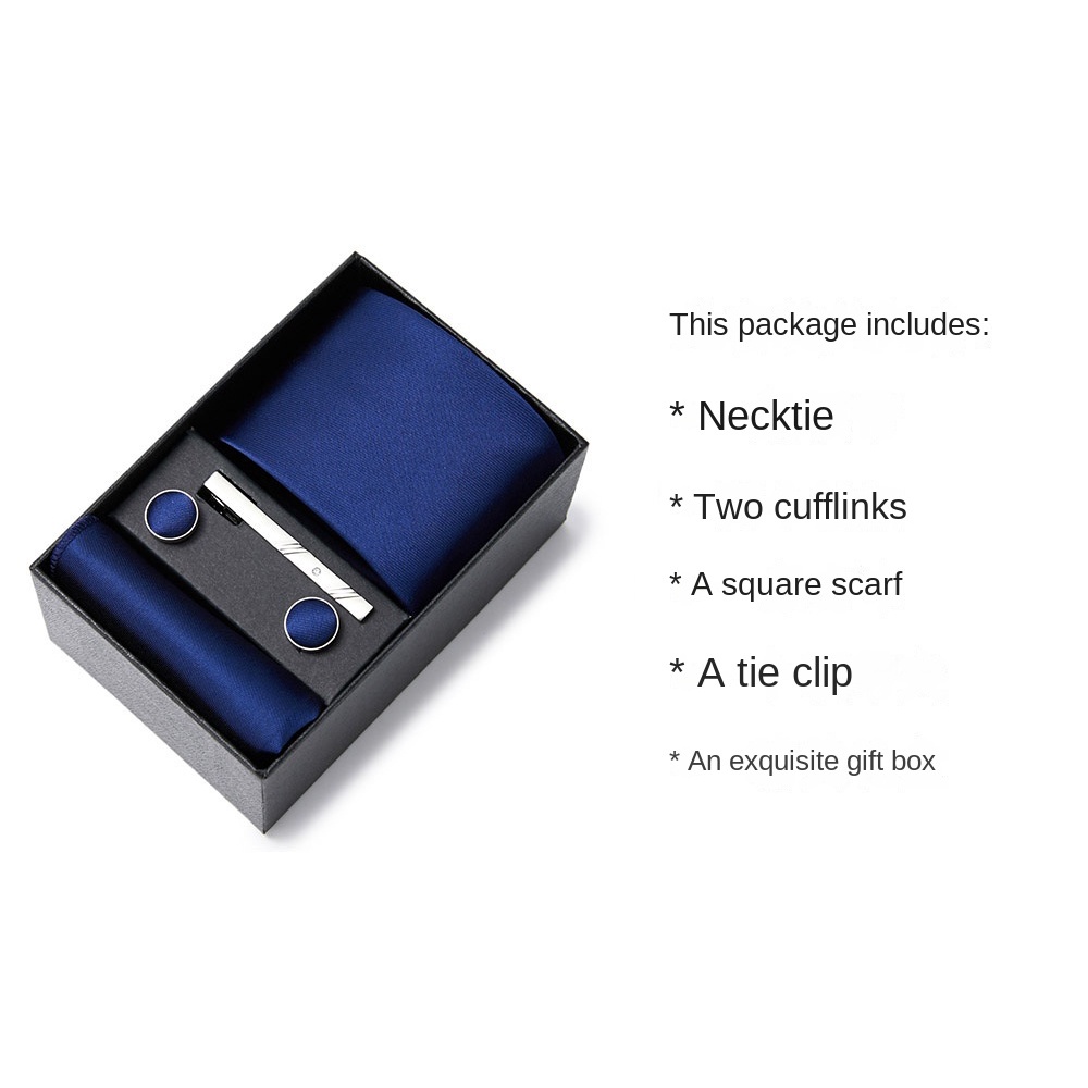 Bộ Cà Vạt + Cà Vạt + Khăn Tay Lịch Lãm Mới Cho Chú Rể