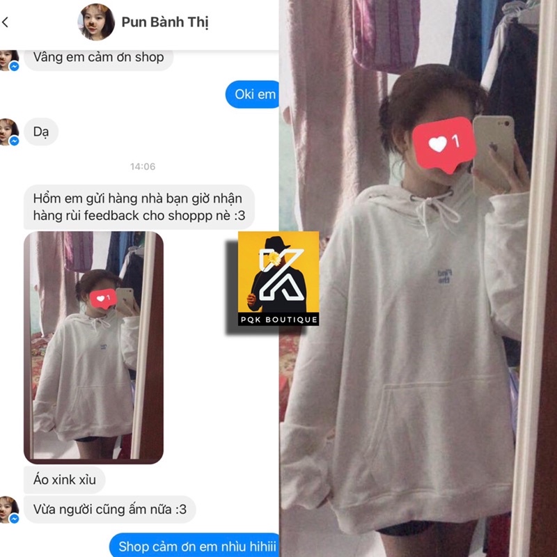 [ sẵn ] Áo Hoodie Nỉ Xám Trắng Chữ Thêu FIND THE [nam nữ mặc ] | BigBuy360 - bigbuy360.vn