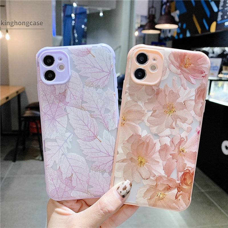 Ốp điện thoại họa tiết lá phong Compatible For IPhone 11 PRO MAX XR XSMAX 12 Mini 12 Pro Max 11 6 7 6s 8 Plus X Se 2020 6splus 7plus 6plus 8plus Xs