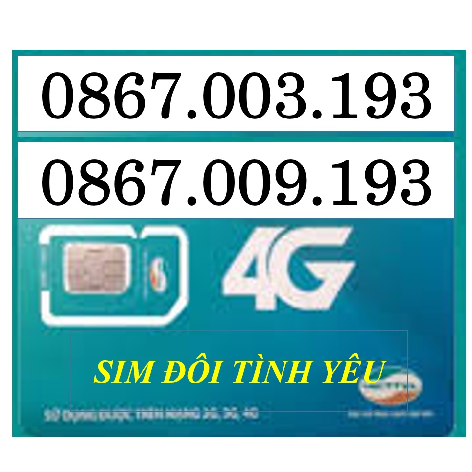 SIM VIETTEL CHỌN SỐ GIỐNG NHAU CHO CÁC CẶP ĐÔI