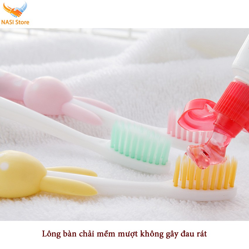 [Mua Nhiều GIẢM sâu] Bàn chải đánh răng cho bé hình thú lông mềm mượt (hàng xuất Nhật)