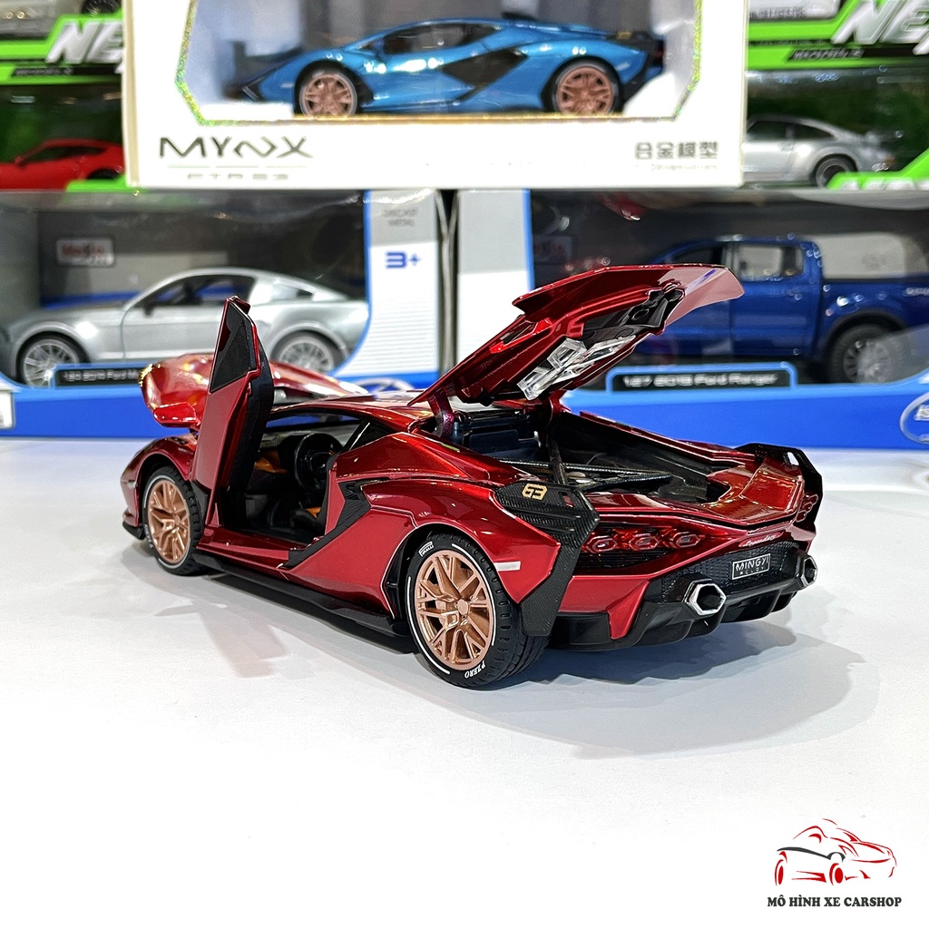 Xe mô hình ô tô Lamborghini Sian FKP 63 Tỉ Lệ 1:24 Hãng MYNX Carshop