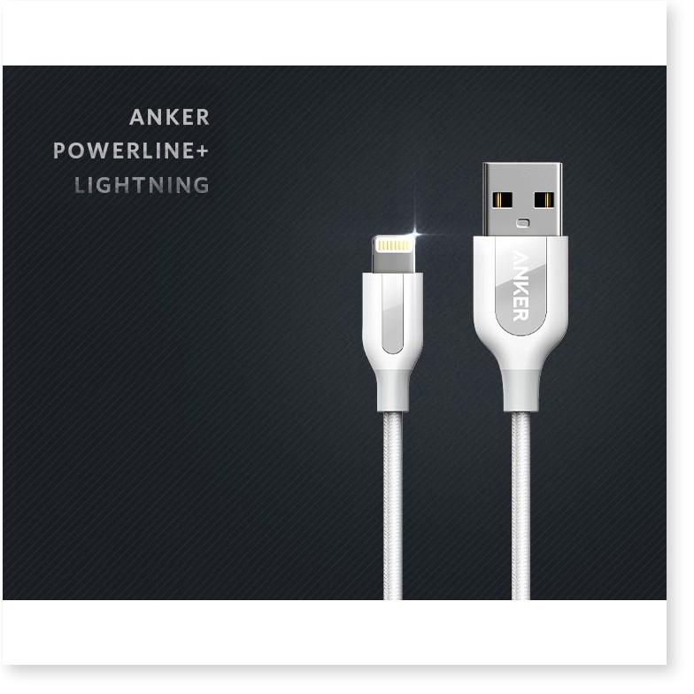 Cáp Lightning Anker Powerline+ A8121 chuẩn MFI 0.9m  -ChuyênMI