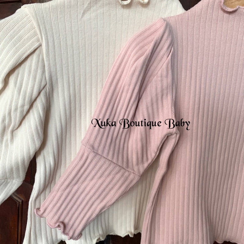 Áo Dài Tay Bồng Thu đông Bé Gái Jennybebe [Xuka boutique] Dày dặn mềm mịn co giãn tốt [Ảnh Video Thật]