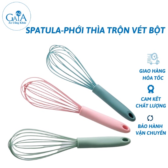 [Whisk eggs] - Dụng cụ đánh trứng cầm tay- phới lồng đánh trứng làm bánh khuấy bột bằng silicon màu hồng/xanh pastel