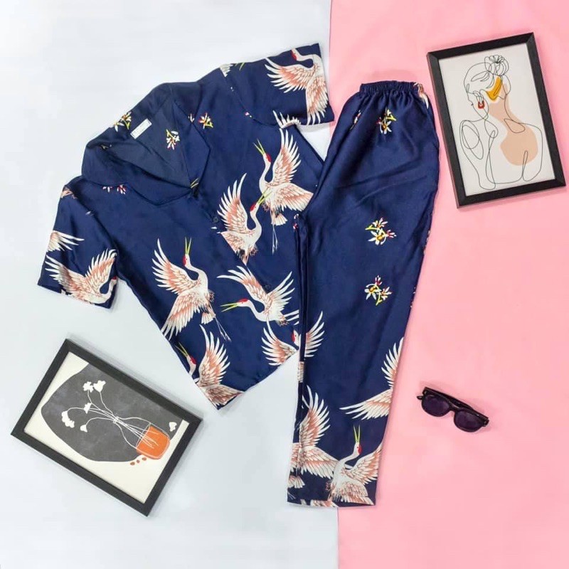 [PIJAMA] Bộ ngủ lụa cao cấp